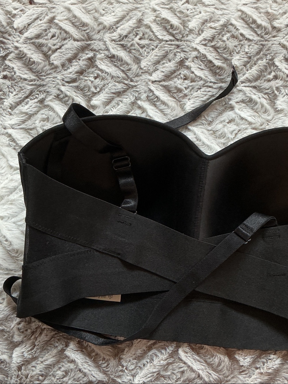 Convertible Black Strapless Longline Bra - Women Intimates - Picture 3 of 4